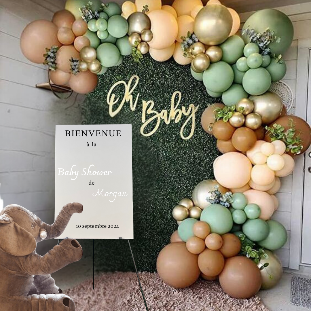 Panneau de bienvenue baby shower